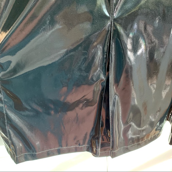 NWT Via Spiga Black Trench Coat Size M - Picture 9 of 12